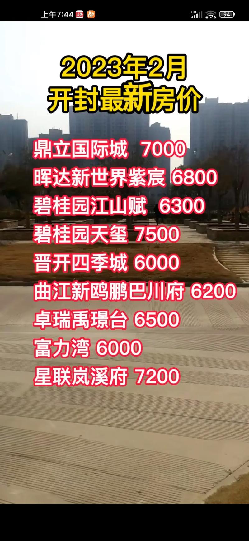 开封房价首付