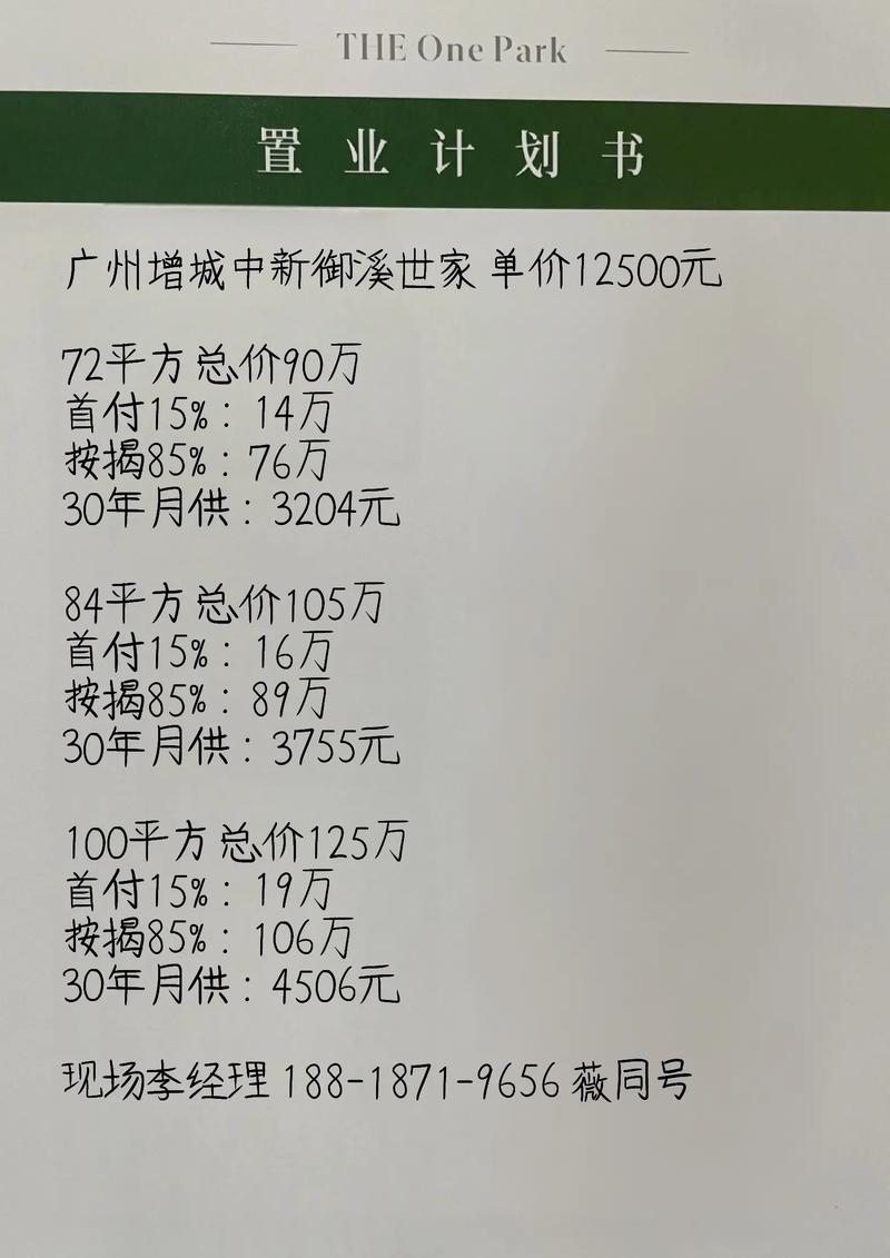 总房价计算