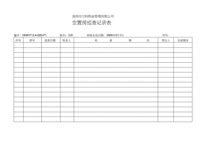 空置房多少天巡查