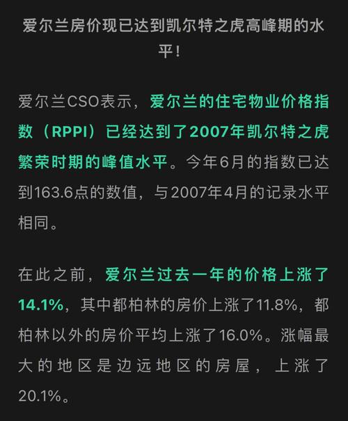 爱尔兰的房价
