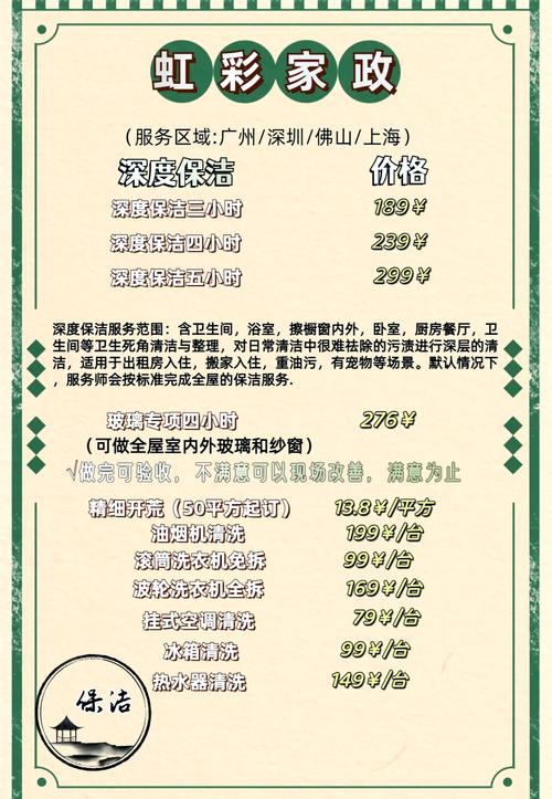 保安保洁费多少钱