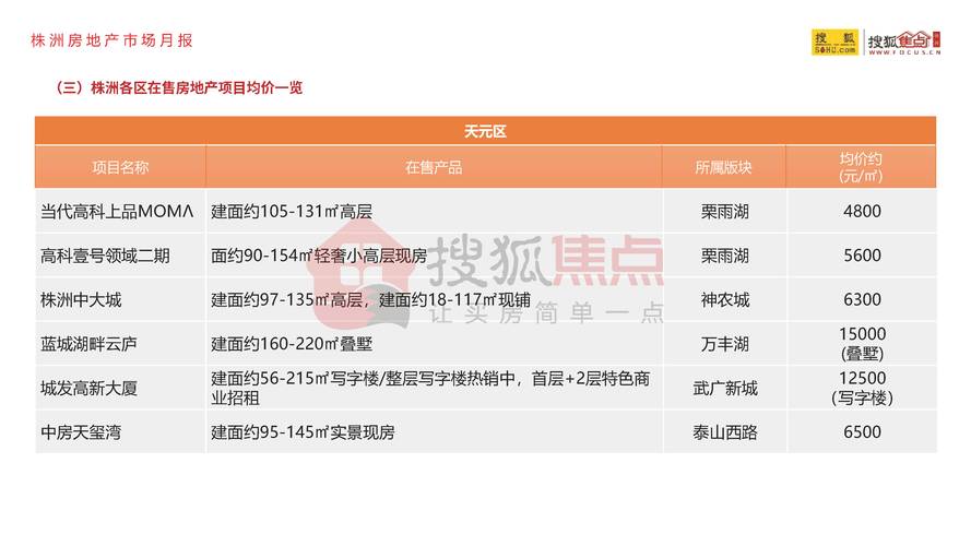 株洲芦淞房价