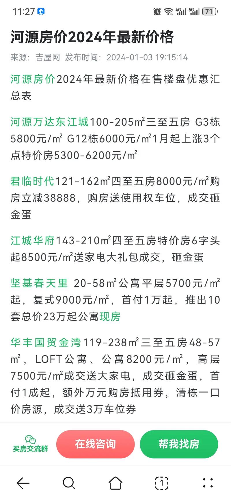 河源楼盘房价
