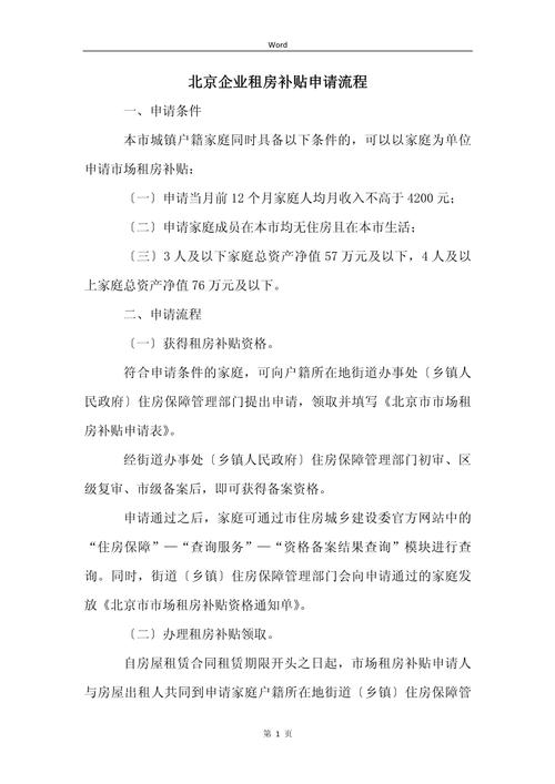 在北京租房怎么申请
