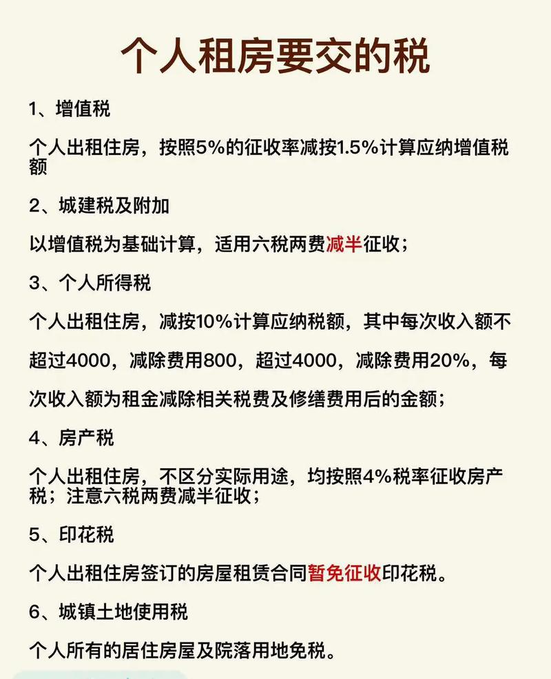 政府租房税费怎么算