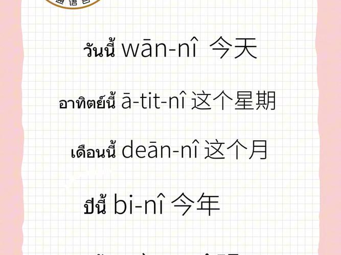 泰语租房词汇怎么写