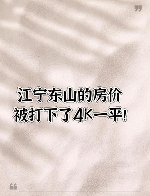 东山金房价