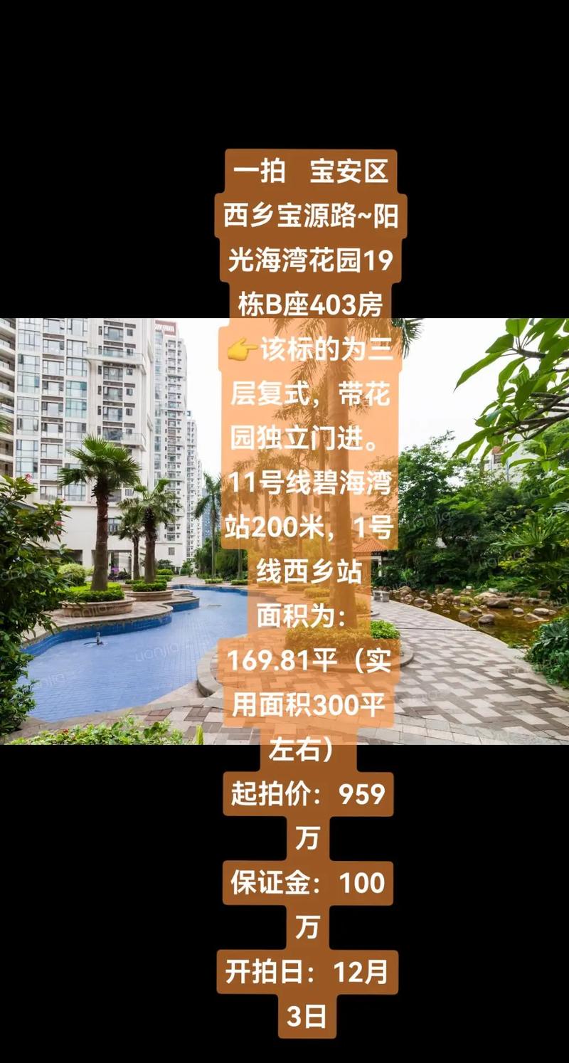 深圳西海湾花园房价