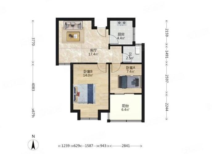 龙归花园公租房户型图