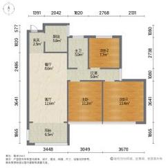 高铁都市花园户型图