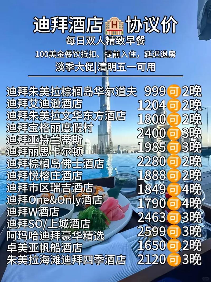 迪拜酒店房价