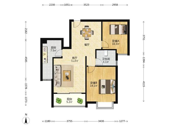 盛邦花园8区户型图
