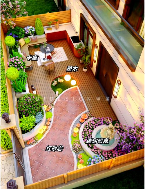 50平小花园设计实景图