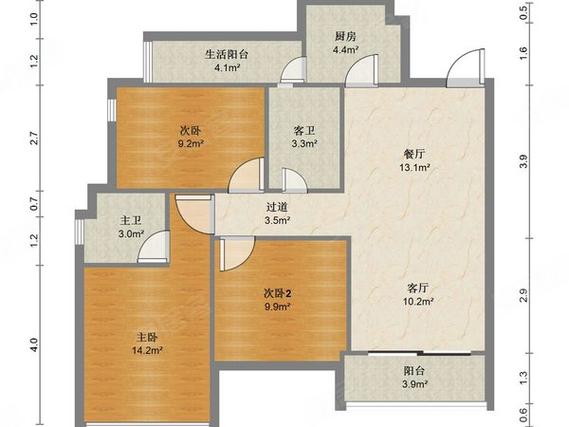 盛邦花园公租房户型图