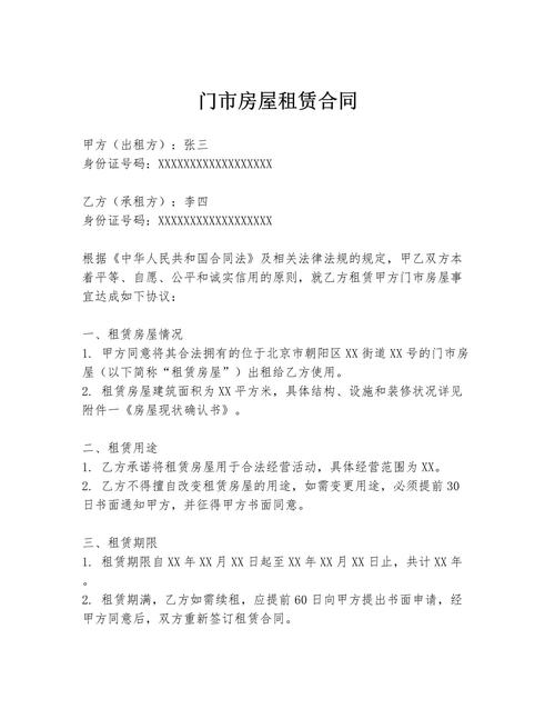 东门租房合同怎么