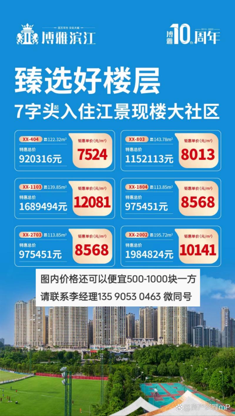 三水博雅滨江花园价格