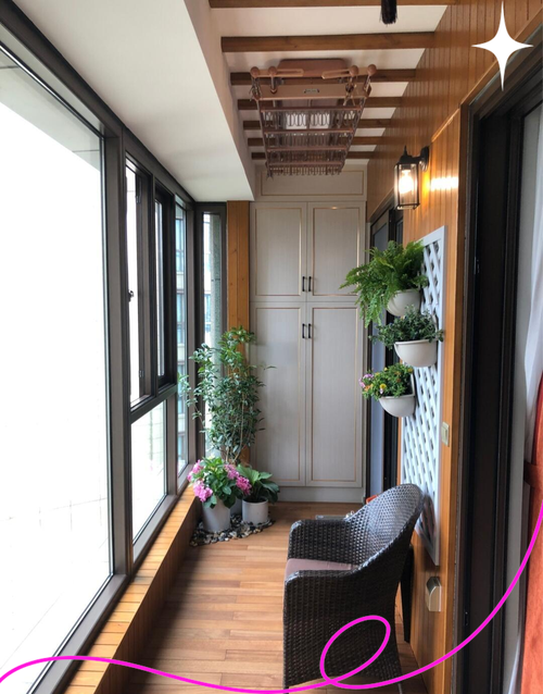 租房子带阳台怎么布置