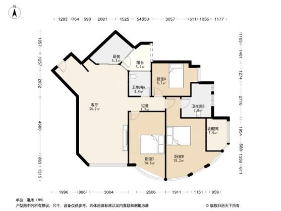 十五峯花园户型图