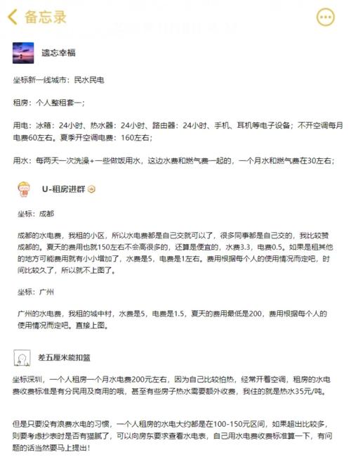 单间租房水电费怎么算