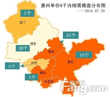 惠州楼盘分布