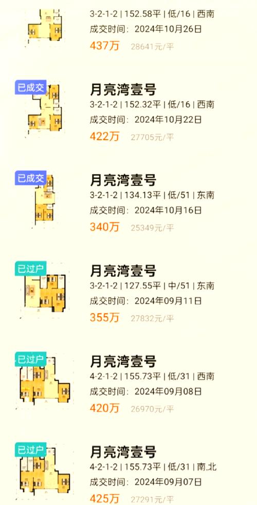 月半湾房价