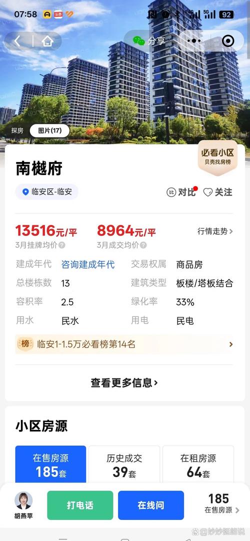 临安二手房价