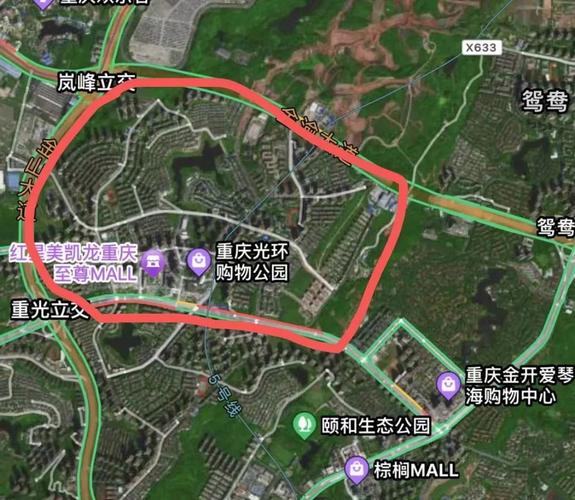 重庆照母山楼盘分布图