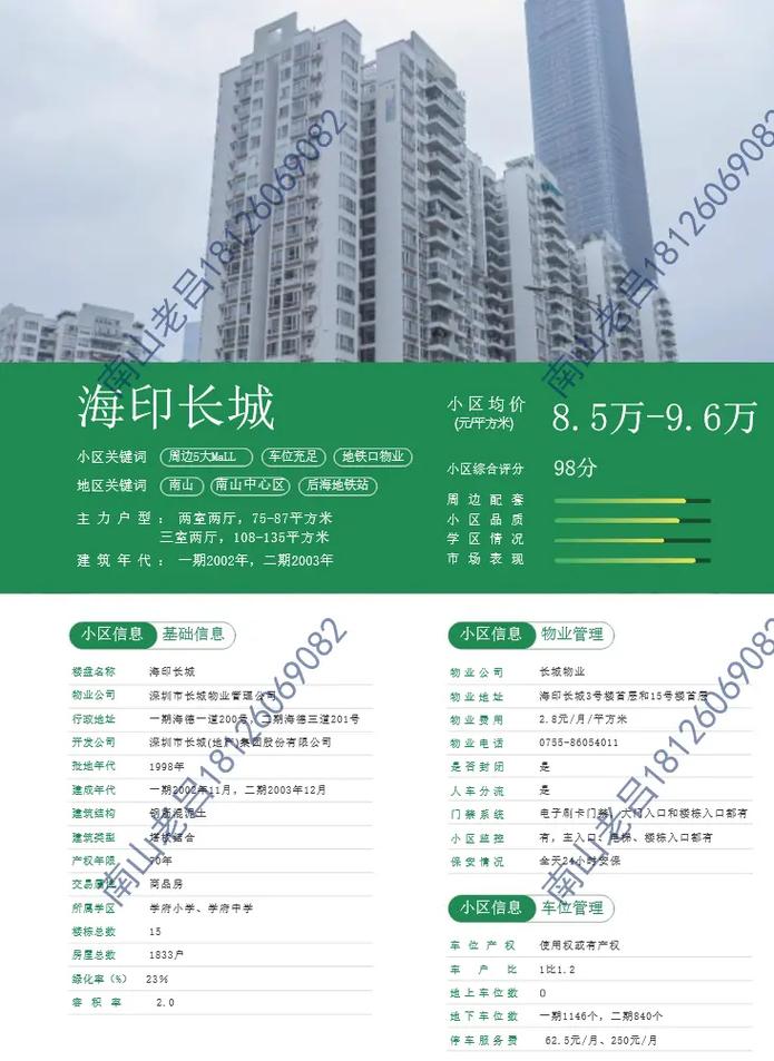 深圳海印长城房价