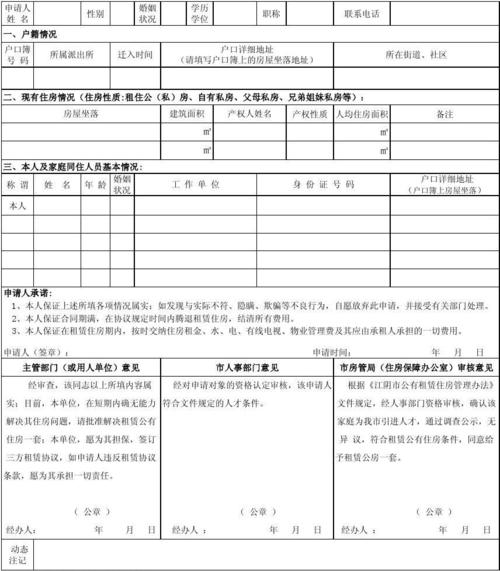 开封公租房怎么申请