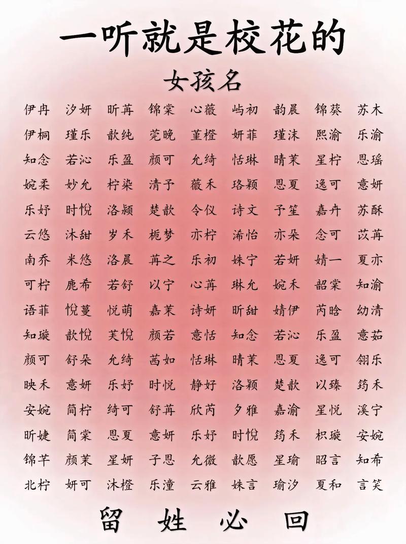 学校花园取名