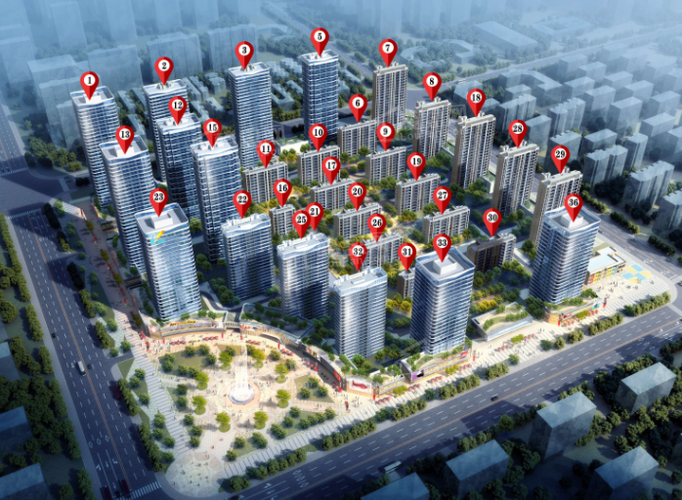 临沂南坊楼盘分布图