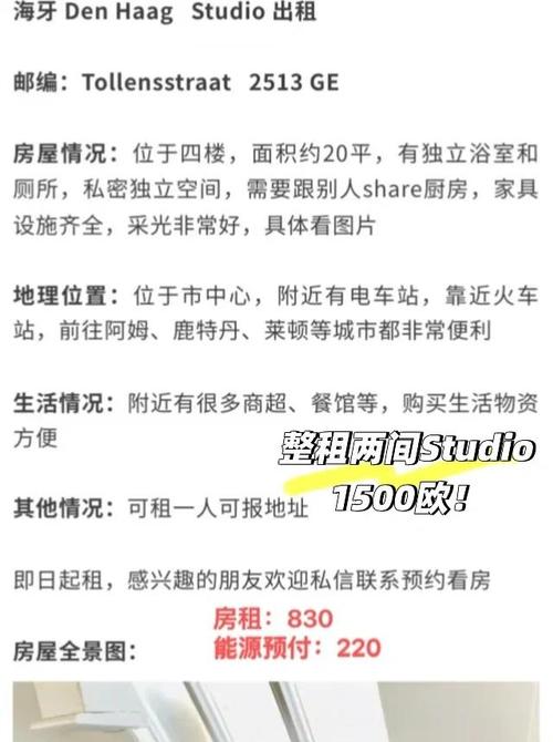 荷兰留学怎么租房
