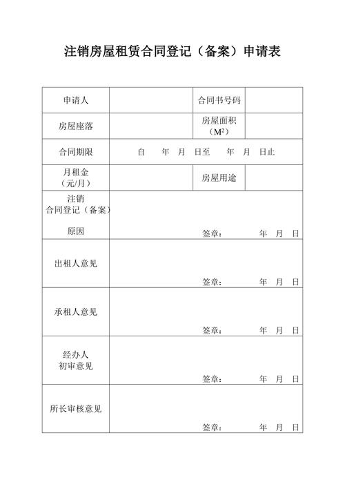 租房合同怎么注销