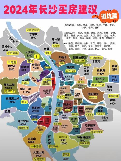 长沙市楼盘分布图