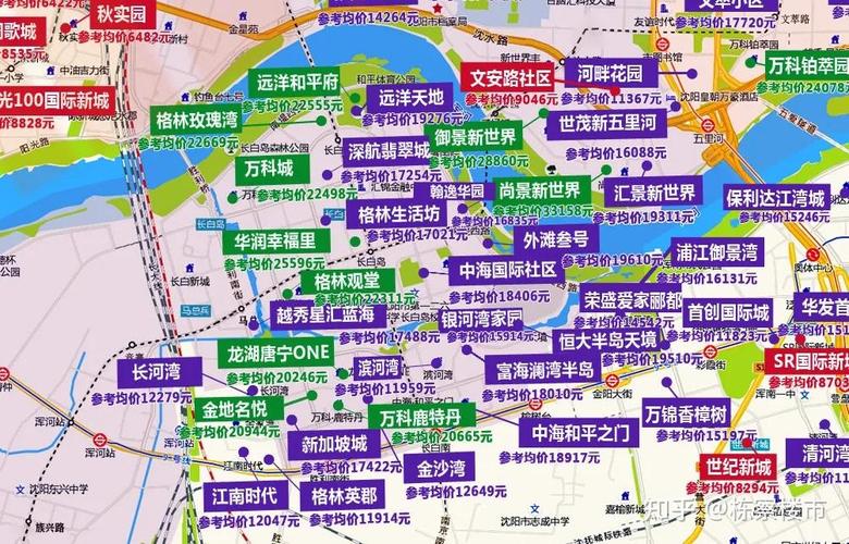沈阳市楼盘分布图
