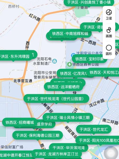 沈阳市楼盘分布图