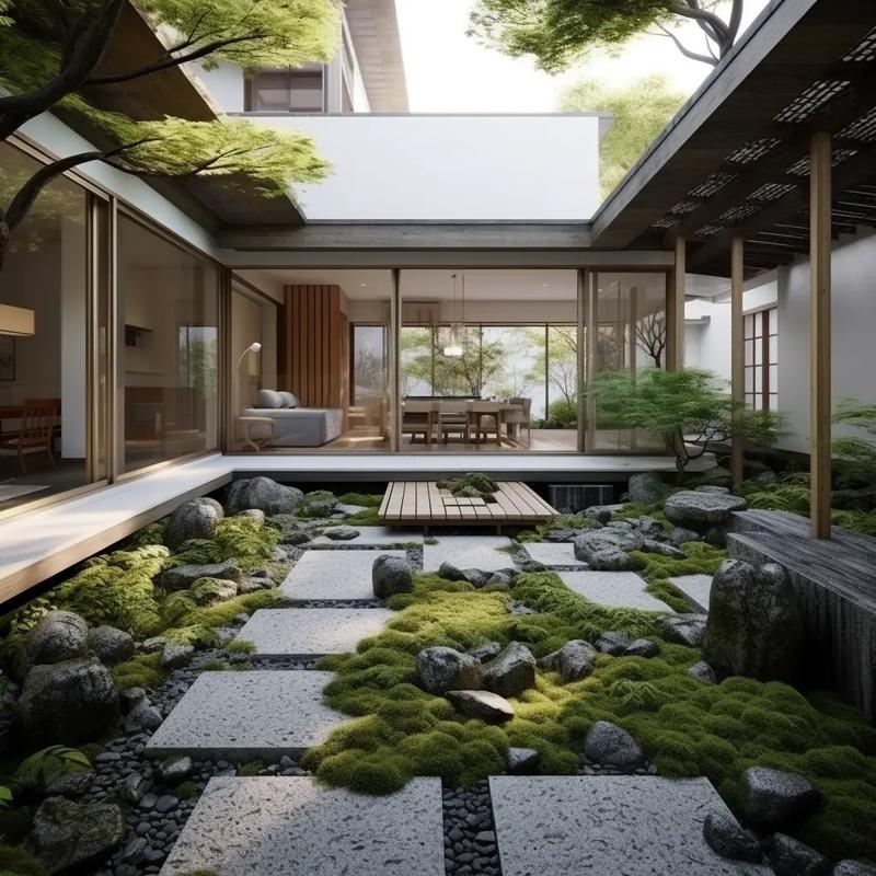日本别墅花园