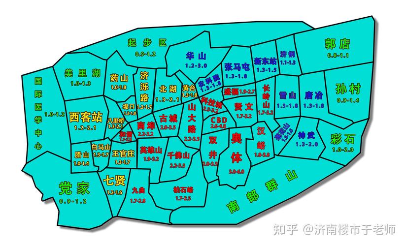 济南楼盘分布图