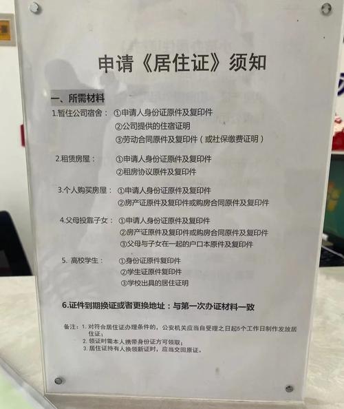 合租房怎么办理居住证