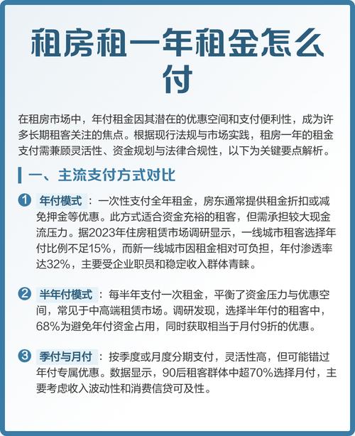 租房子租金怎么付