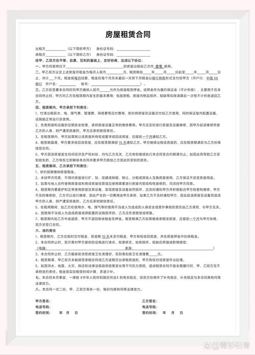 租房子怎么写合同