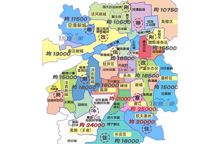 西安楼盘地图高清版