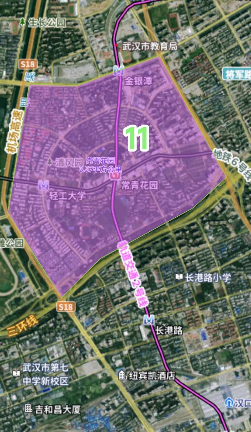 武汉常青花园地图