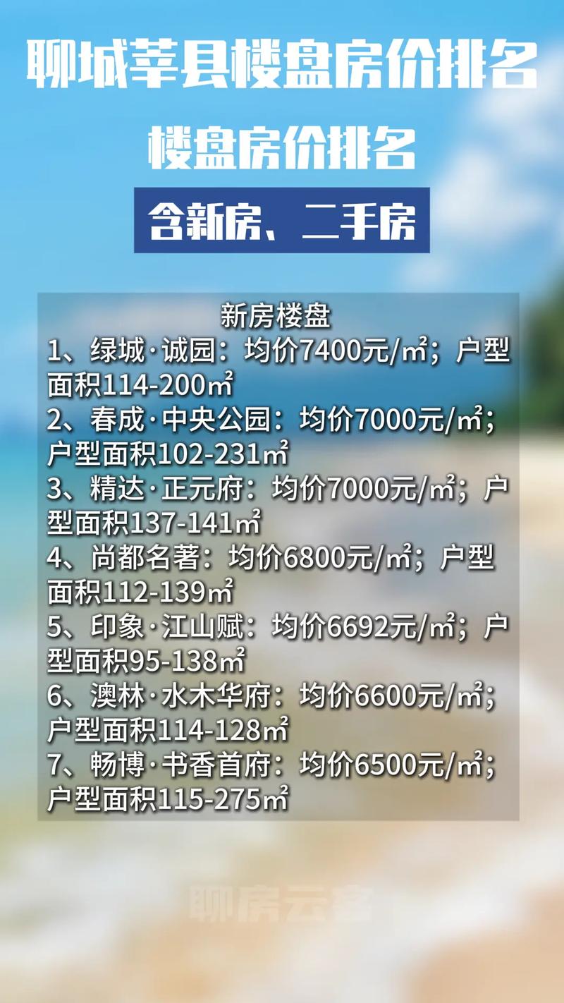 山东莘县在售楼盘