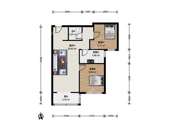 奥北花园户型图
