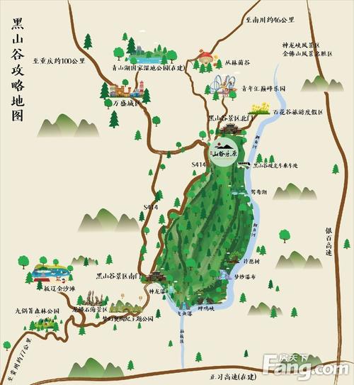 黑山谷楼盘分布图