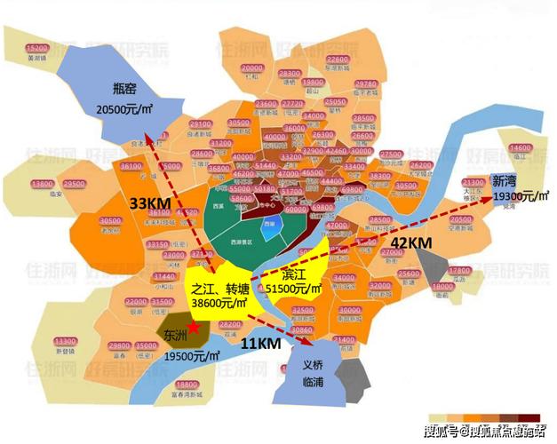 杭州城西楼盘地图