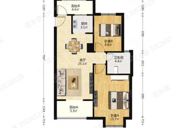 花桥裕花园户型图