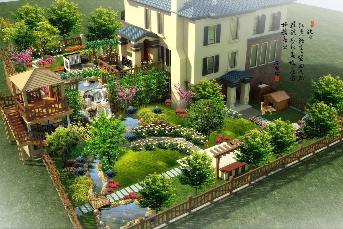 別墅花园图