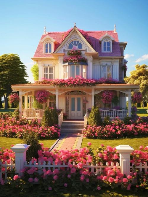 欧美别墅花园图片